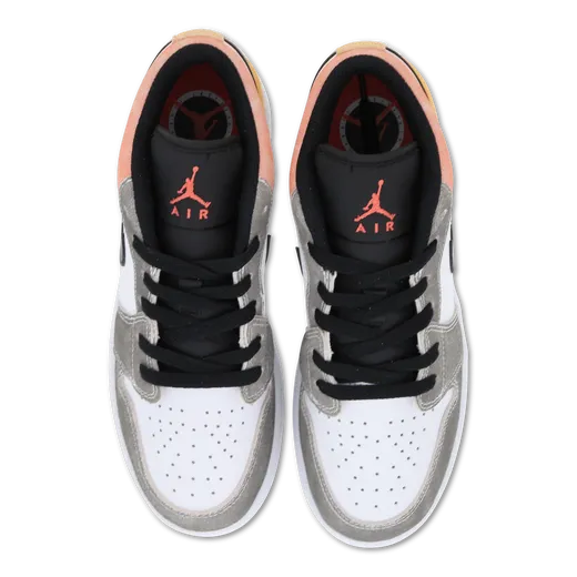 Jordan 1 Low Women/Youth (Black/Grey/Gold) Grip Sole Easy Travel