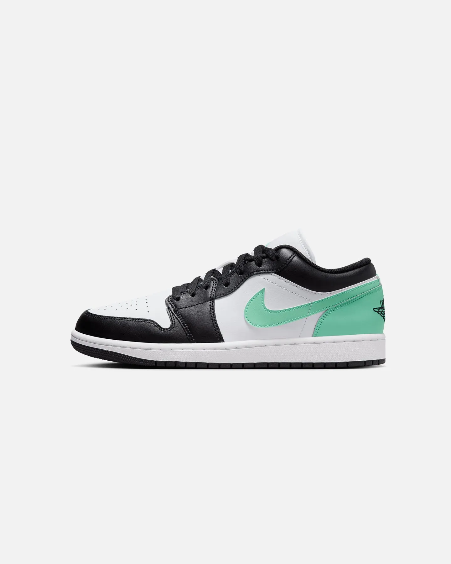Match All Jordan Air Jordan 1 Low "Green Glow" White/Black-Green