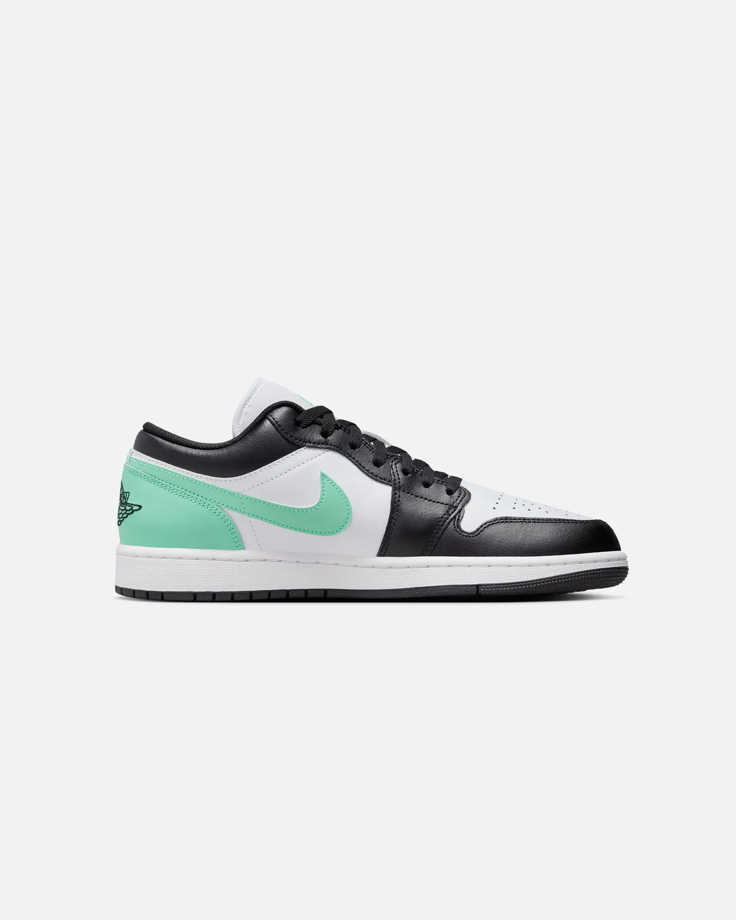 Trend Hot Anti Slip Jordan Air Jordan 1 Low "Green Glow" White/Black-Green
