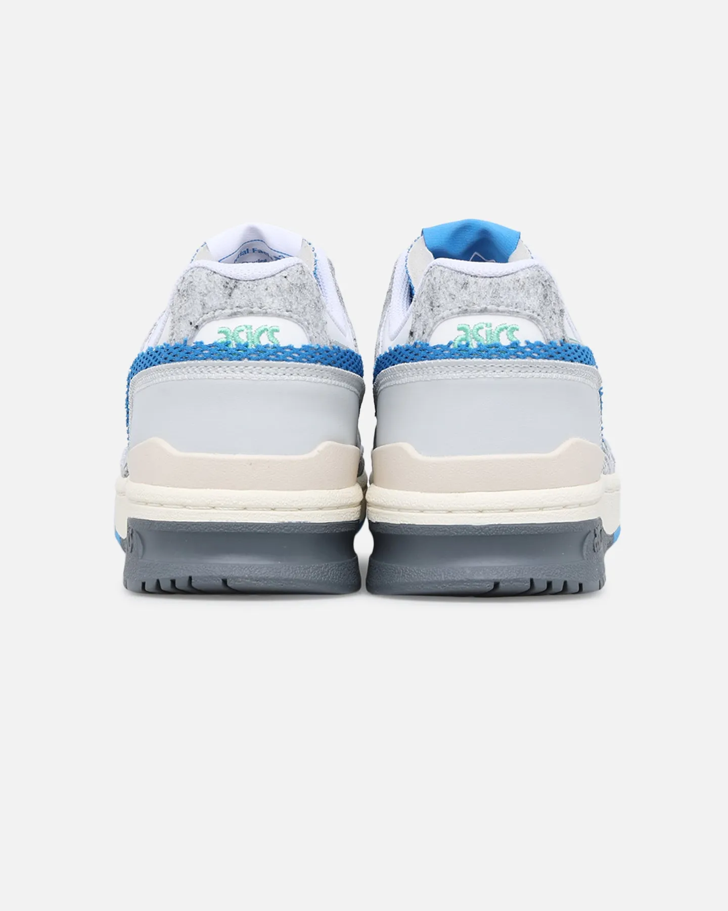 Asics EX89 White/Dolphin Blue synthetic leather