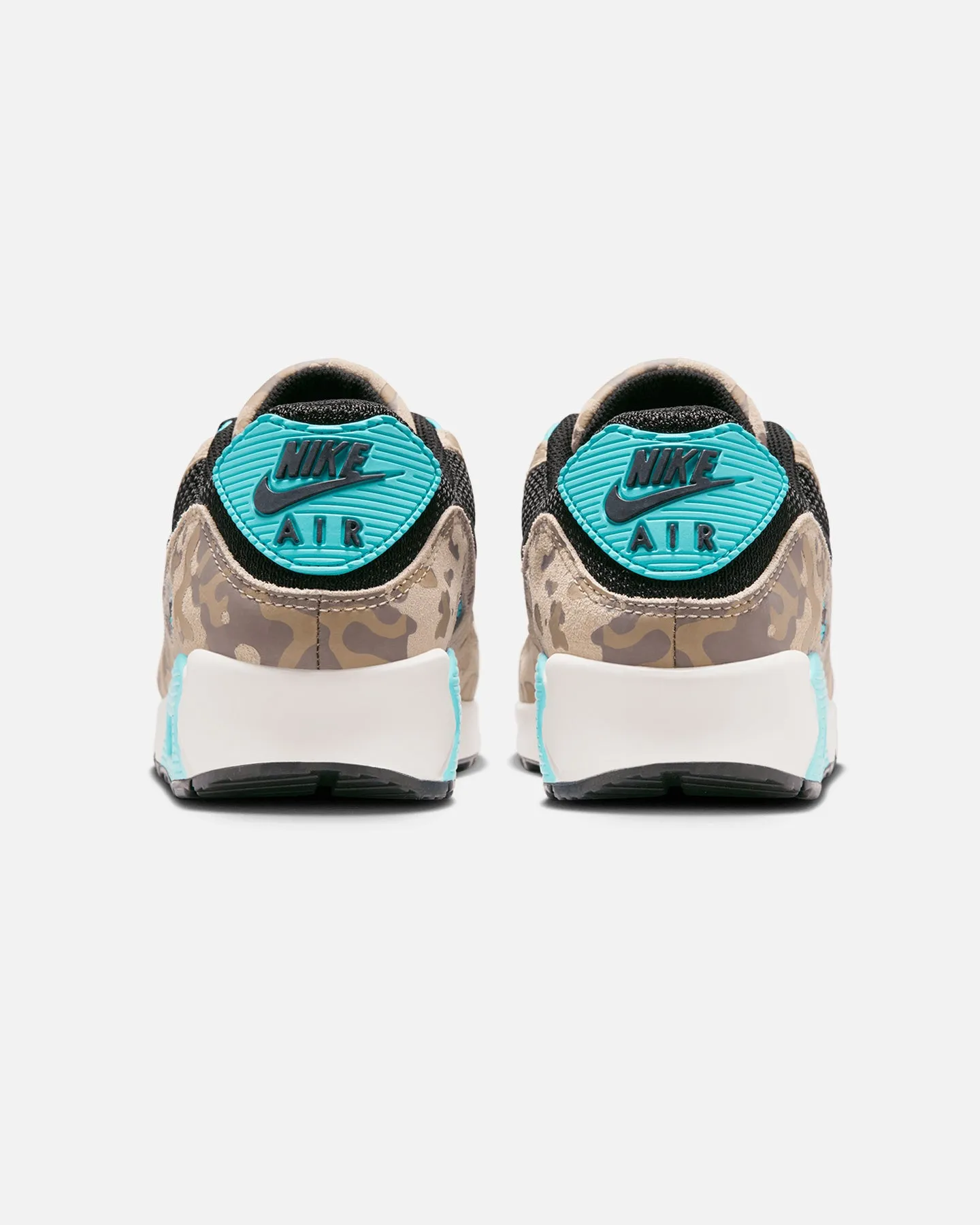 Nike Air Max 90 Premium "Camo" Sanddrift/Black-Aurora Green Padded materials Comfort footbed