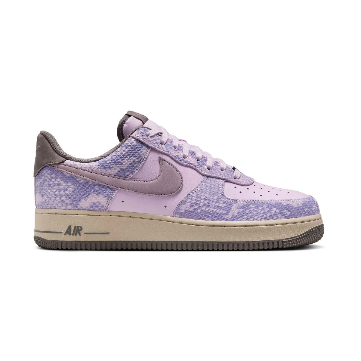 Nike Air Force 1 '07 LV8 'Purple Snakeskin' Men's Shoes Dynamic Cushioning Layer Woven Upper Durability
